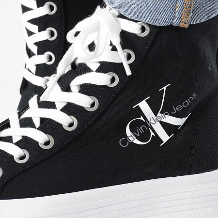Calvin Klein - Donna Vulcanized Flatform Mid Cut 0646 Black Sneakers