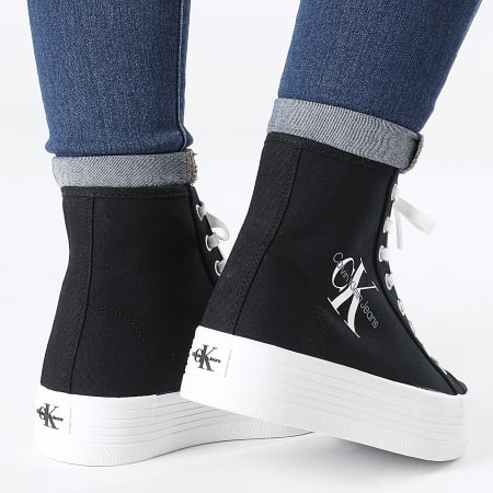 Calvin Klein - Donna Vulcanized Flatform Mid Cut 0646 Black Sneakers