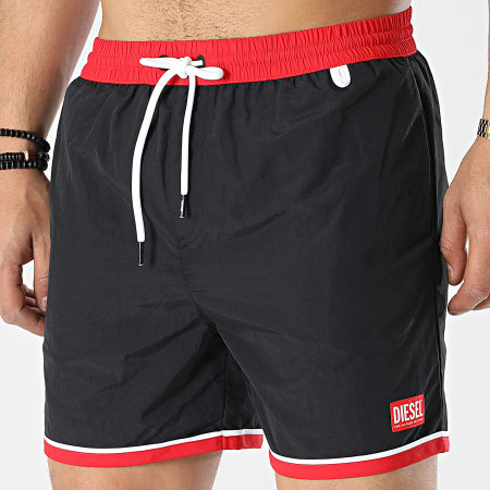 Diesel Short De Bain A03880 0EFAW Noir Rouge