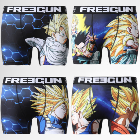 Freegun - Pack De 4 Calzoncillos Dragon Ball Z Negros