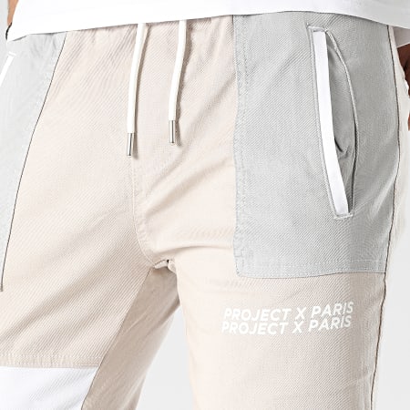 Project X Paris - Pantalone jogger TU216904 Beige Grigio