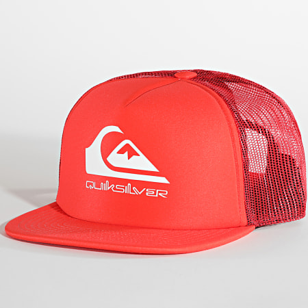 Quiksilver - Cappello da camionista AQYHA04644 Rosso