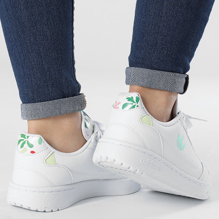 adidas - Baskets Femme NY 90 GY8260 Cloud White Almond Lime