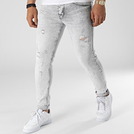 Jean skinny gris clair new arrivals