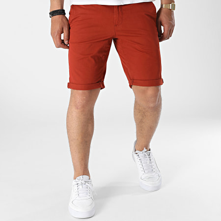Teddy Smith - Short Chino 10415076D Rouge Brique