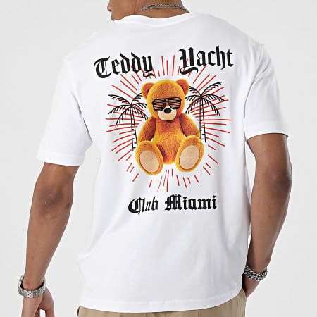 Teddy Yacht Club - Tee Shirt Oversize Large Miami Blanc