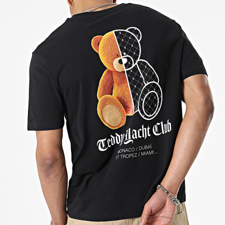 Teddy Yacht Club - Tee Shirt Oversize Grande Mezzo Orso Nero