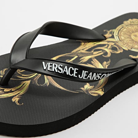 Versace Jeans Couture - Tongs Femme 72VA3SQ7 Noir Renaissance