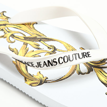 Versace Jeans Couture - Chanclas 72VA3SQ7 Blanco Renacimiento