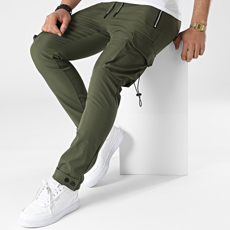 Aarhon - AJ-8015 Pantaloni cargo verde kaki