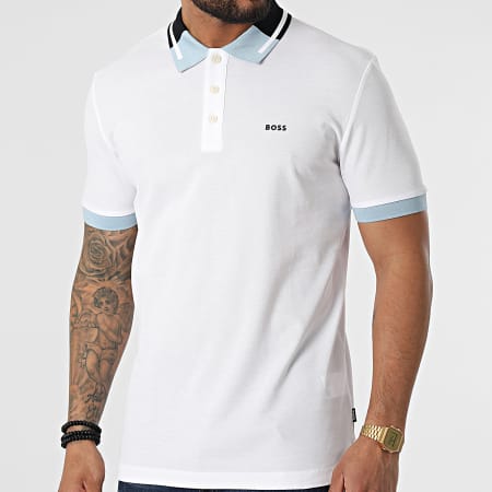 BOSS By Hugo Boss - Polo A Manches Courtes Parlay 159 50472032 Blanc