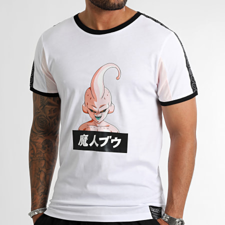 Dragon Ball Z - Camiseta Rayas Majin Buu Blanca