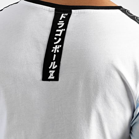 Dragon Ball Z - Camiseta Rayas Saiyan Vegeta Blanco