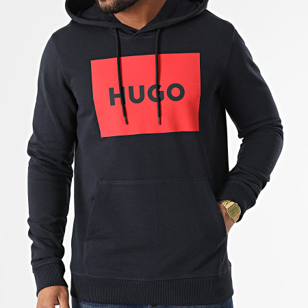 HUGO - Sudadera con capucha Duratschi 223 50473168 azul marino