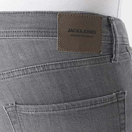 Jack And Jones - Pantalón corto vaquero Rick Original 12201618 gris