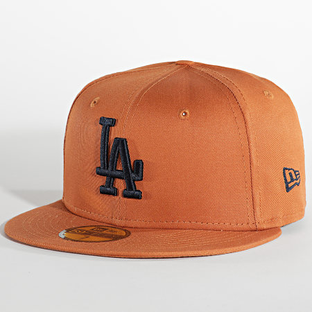 New Era - Gorra Ajustada 59Fifty League Essential Los Angeles Dodgers Camel