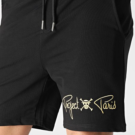 Project X Paris - Pantalones cortos de jogging de una pieza 2140178 negro dorado