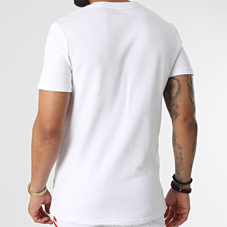 Skr - El Patron Tee Shirt Short Jogging Set Bianco Rosso