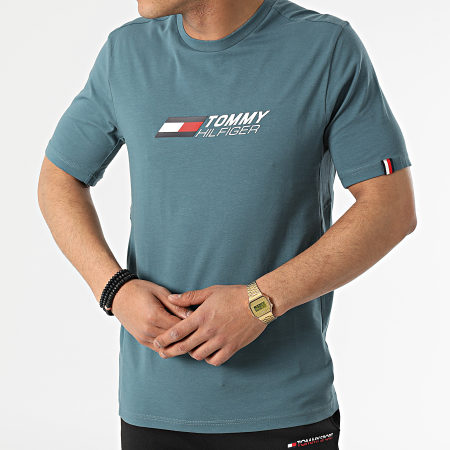 Tommy Hilfiger - Tee Shirt Essentials Big Logo 2735 Vert