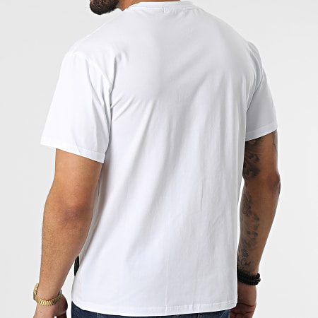 Zelys Paris - Camiseta Con Bolsillo En El Pecho Ow Reflectante Blanco