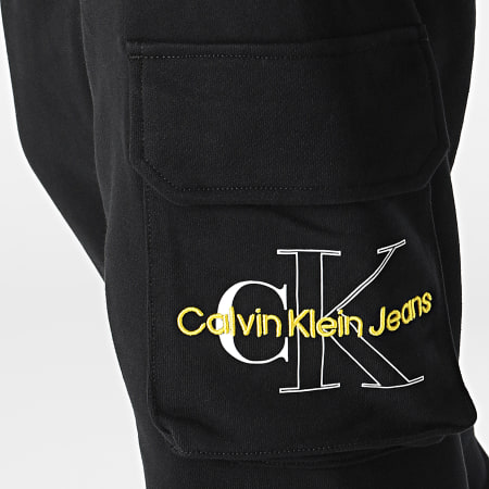 Calvin Klein - Pantalón Jogging Monograma Bicolor 0588 Negro