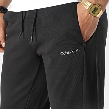 Calvin Klein - Pantalon Jogging Interlock Micro Logo 8941 Noir
