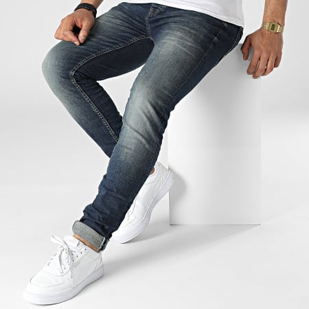 Deeluxe - Jeans slim Sloann in denim blu