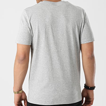 La Piraterie - Camiseta con logo gris jaspeado