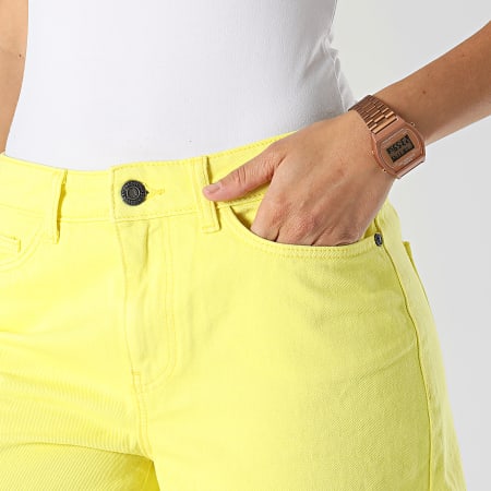 Noisy May - Jeans donna Sort Smiley Yellow