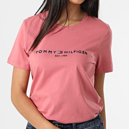 T shirt tommy hilfiger discount femme rose