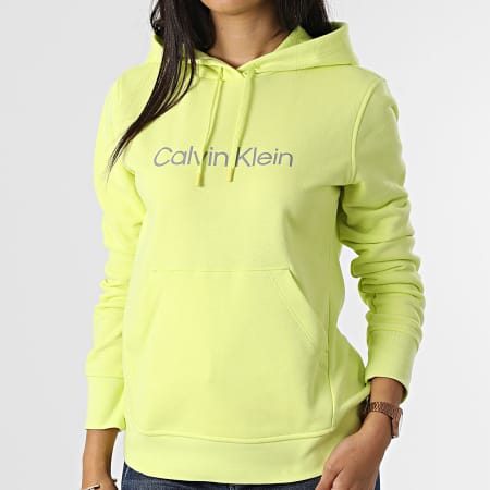 Calvin Klein - Sudadera Mujer con Capucha 2W311 Verde Neón