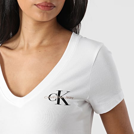 Calvin Klein - Tee Shirt Femme 7932 Blanc