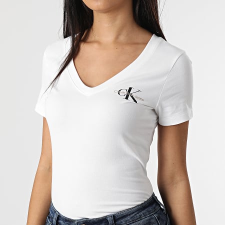 Calvin Klein - Maglietta da donna 7932 Bianco