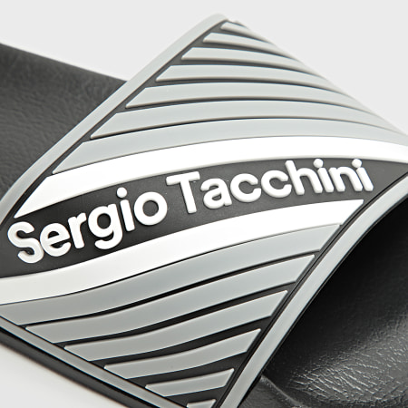 Sergio Tacchini - Claquettes Lincco Noir Gris