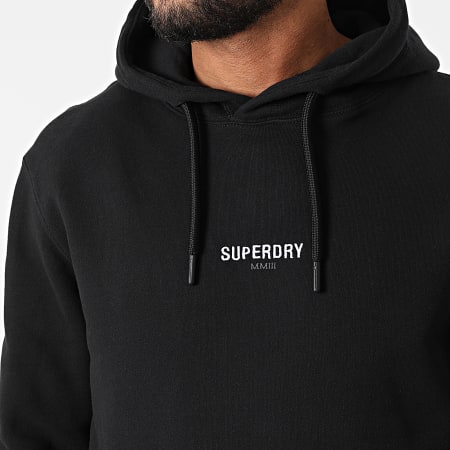 Superdry - Sweat Capuche Code Micro Logo M2011743A Noir
