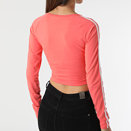 Adidas Originals - Tee Shirt Manches Longues Femme Crop HC2050 Rose