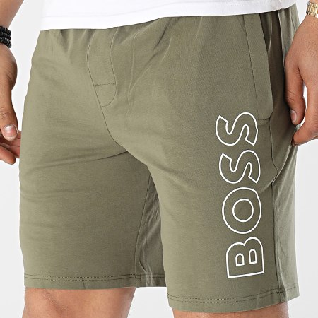 BOSS - Pantalones cortos de jogging Identity 50472753 verde caqui
