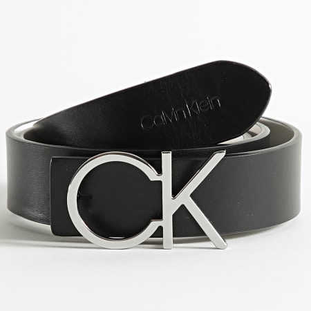 Calvin Klein - Re-Lock Cinturón Reversible Mujer 9564 Negro Blanco