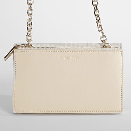 Calvin Klein - Sac A Main Femme Re-Lock Mini Bag Jacquard 9703 Beige