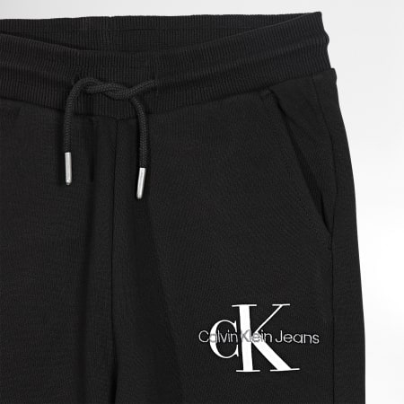 Calvin Klein - Pantalón de jogging infantil Monogram Logo 0285 Negro