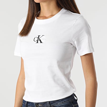 Calvin Klein - Tee Shirt Femme 9135 Blanc