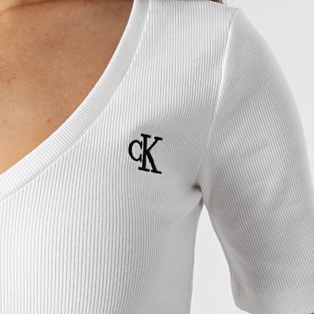Calvin Klein Jeans - Tee Shirt Femme 9929 Blanc