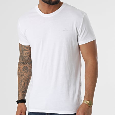 Gant - Lote De 2 Camisetas 901002108 Blanco Negro
