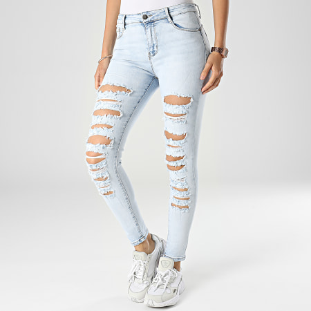Girls Outfit - Skinny Jeans Mujer A268 Azul Lavado