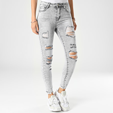 Girls Outfit - Jean Skinny Femme A293 Gris