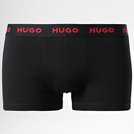 HUGO - Lot De 3 Boxers 50469766 Noir Rouge