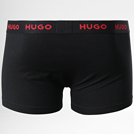 HUGO - Lot De 3 Boxers 50469766 Noir Rouge