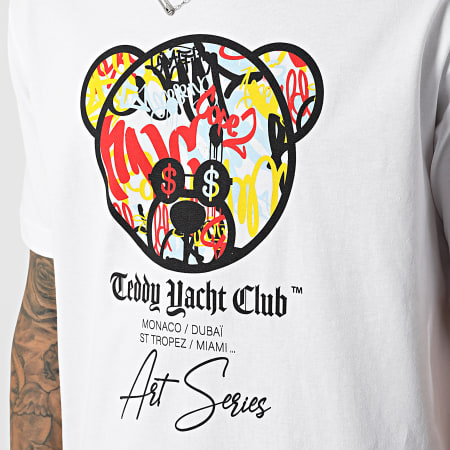 Teddy Yacht Club - Tee Shirt Oversize Large Art Series Front White
