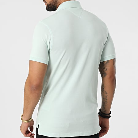 Tommy Hilfiger - Polo Manches Courtes 1985 Slim 7771 Turquoise Clair