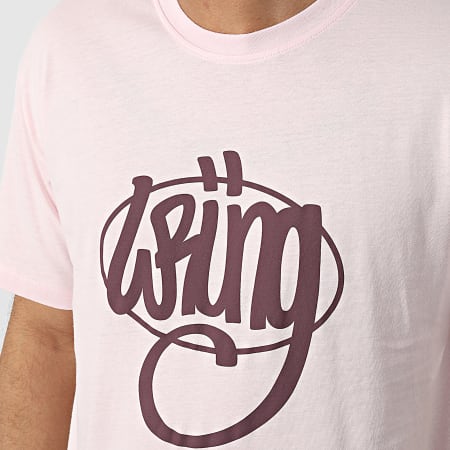 Wrung - Camiseta esencial rosa claro